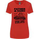 Father & Sons Best Friends for Life Womens Wider Cut T-Shirt Red