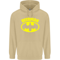 Father's Day Beer Man Funny Alcohol Mens 80% Cotton Hoodie Sand