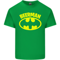 Father's Day Beer Man Funny Alcohol Mens Cotton T-Shirt Tee Top Irish Green