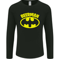 Father's Day Beer Man Funny Alcohol Mens Long Sleeve T-Shirt Black