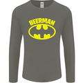 Father's Day Beer Man Funny Alcohol Mens Long Sleeve T-Shirt Charcoal