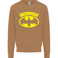 Father's Day Beer Man Funny Alcohol Mens Sweatshirt Jumper Caramel Latte