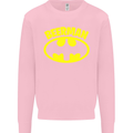 Father's Day Beer Man Funny Alcohol Mens Sweatshirt Jumper Light Pink