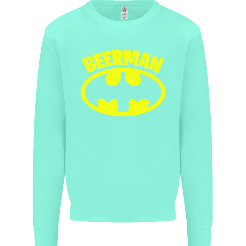 Father's Day Beer Man Funny Alcohol Mens Sweatshirt Jumper Peppermint