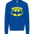 Father's Day Beer Man Funny Alcohol Mens Sweatshirt Jumper Royal Blue