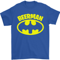 Father's Day Beer Man Funny Alcohol Mens T-Shirt Cotton Gildan Royal Blue