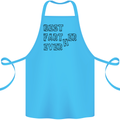 Father's Day Best Farter Ever Funny Farting Cotton Apron 100% Organic Turquoise