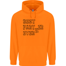 Father's Day Best Farter Ever Funny Farting Mens 80% Cotton Hoodie Orange