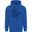 Father's Day Best Farter Ever Funny Farting Mens 80% Cotton Hoodie Royal Blue