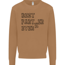 Father's Day Best Farter Ever Funny Farting Mens Sweatshirt Jumper Caramel Latte