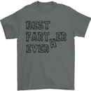 Father's Day Best Farter Ever Funny Farting Mens T-Shirt Cotton Gildan Charcoal