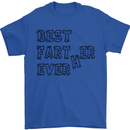 Father's Day Best Farter Ever Funny Farting Mens T-Shirt Cotton Gildan Royal Blue