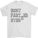 Father's Day Best Farter Ever Funny Farting Mens T-Shirt Cotton Gildan White