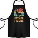 Father's Day Dad Bod It's a Father Figure Cotton Apron 100% Organic Black