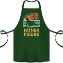 Father's Day Dad Bod It's a Father Figure Cotton Apron 100% Organic Forest Green