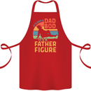 Father's Day Dad Bod It's a Father Figure Cotton Apron 100% Organic Red