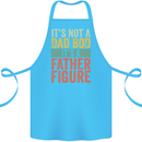 Father's Day Dad Bod It's a Father Figure Cotton Apron 100% Organic Turquoise