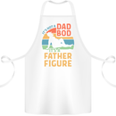 Father's Day Dad Bod It's a Father Figure Cotton Apron 100% Organic White