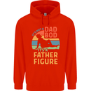 Father's Day Dad Bod It's a Father Figure Mens 80% Cotton Hoodie Bright Red