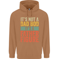 Father's Day Dad Bod It's a Father Figure Mens 80% Cotton Hoodie Caramel Latte