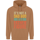 Father's Day Dad Bod It's a Father Figure Mens 80% Cotton Hoodie Caramel Latte