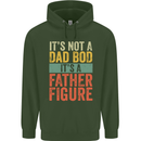 Father's Day Dad Bod It's a Father Figure Mens 80% Cotton Hoodie Forest Green