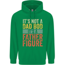 Father's Day Dad Bod It's a Father Figure Mens 80% Cotton Hoodie Irish Green