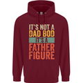 Father's Day Dad Bod It's a Father Figure Mens 80% Cotton Hoodie Maroon