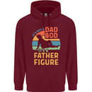 Father's Day Dad Bod It's a Father Figure Mens 80% Cotton Hoodie Maroon
