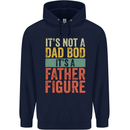 Father's Day Dad Bod It's a Father Figure Mens 80% Cotton Hoodie Navy Blue
