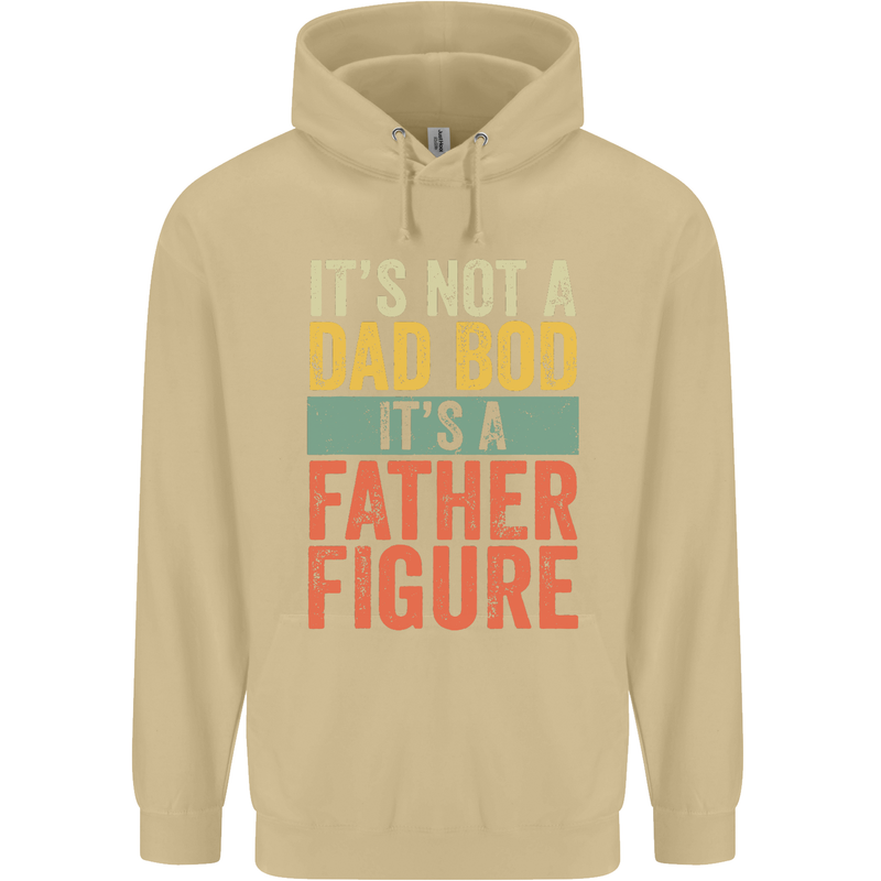 Father's Day Dad Bod It's a Father Figure Mens 80% Cotton Hoodie Sand