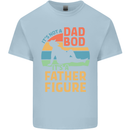 Father's Day Dad Bod It's a Father Figure Mens Cotton T-Shirt Tee Top Light Blue