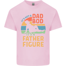Father's Day Dad Bod It's a Father Figure Mens Cotton T-Shirt Tee Top Light Pink