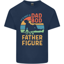 Father's Day Dad Bod It's a Father Figure Mens Cotton T-Shirt Tee Top Navy Blue