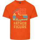 Father's Day Dad Bod It's a Father Figure Mens Cotton T-Shirt Tee Top Orange