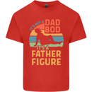 Father's Day Dad Bod It's a Father Figure Mens Cotton T-Shirt Tee Top Red