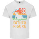 Father's Day Dad Bod It's a Father Figure Mens Cotton T-Shirt Tee Top White
