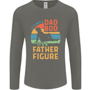 Father's Day Dad Bod It's a Father Figure Mens Long Sleeve T-Shirt Charcoal