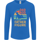 Father's Day Dad Bod It's a Father Figure Mens Long Sleeve T-Shirt Royal Blue
