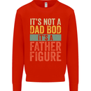 Father's Day Dad Bod It's a Father Figure Mens Sweatshirt Jumper Bright Red
