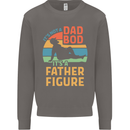 Father's Day Dad Bod It's a Father Figure Mens Sweatshirt Jumper Charcoal