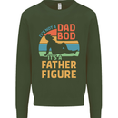 Father's Day Dad Bod It's a Father Figure Mens Sweatshirt Jumper Forest Green