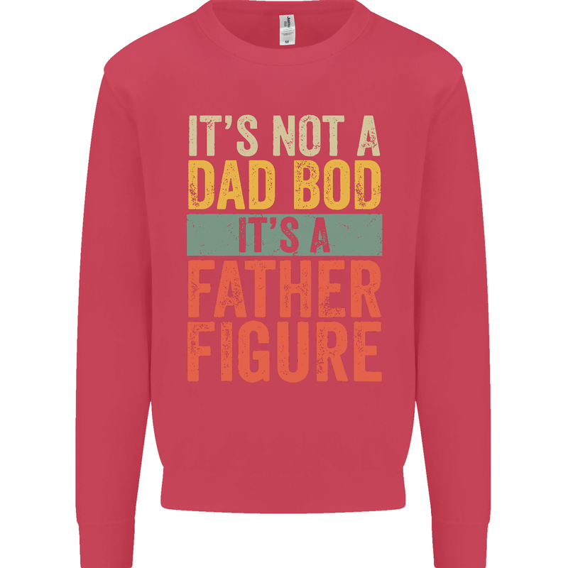 Father's Day Dad Bod It's a Father Figure Mens Sweatshirt Jumper Heliconia