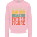 Father's Day Dad Bod It's a Father Figure Mens Sweatshirt Jumper Light Pink