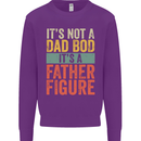 Father's Day Dad Bod It's a Father Figure Mens Sweatshirt Jumper Purple