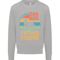 Father's Day Dad Bod It's a Father Figure Mens Sweatshirt Jumper Sports Grey