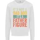 Father's Day Dad Bod It's a Father Figure Mens Sweatshirt Jumper White