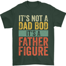 Father's Day Dad Bod It's a Father Figure Mens T-Shirt Cotton Gildan Forest Green