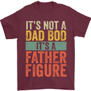Father's Day Dad Bod It's a Father Figure Mens T-Shirt Cotton Gildan Maroon