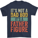 Father's Day Dad Bod It's a Father Figure Mens T-Shirt Cotton Gildan Navy Blue